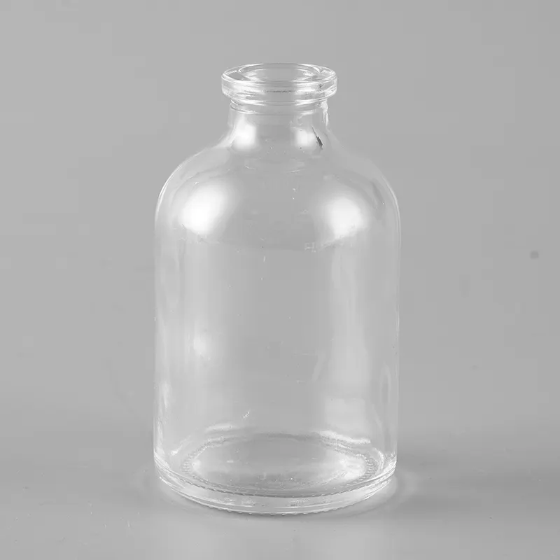 Botol kaca farmasi profesional botol injeksi transparan untuk roda