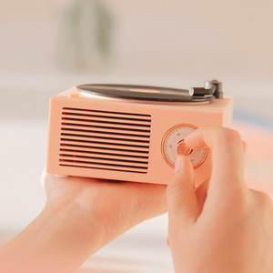 Sistem pemutar rekaman Speaker berbentuk rekaman vinil Retro cerdas untuk musik, podcast, dan mendengarkan harian - Product Image 6