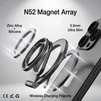 Support de téléphone magnétique à double pliage, aimant N52, réglable à 360 degrés, support de doigt ultra-fin en alliage de zinc