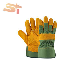 Guantes de trabajo con logotipo personalizado largo de algodón mecánico con logotipo de Holmes de protección coreana con puntos de <span class=keywords><strong>gusano</strong></span> forrado de cuero del conductor - Product Image 4