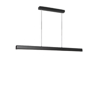 Suspension linéaire minimaliste pour bureau et salle à manger Design LED moderne simple Utilisation domestique haut de gamme en aluminium