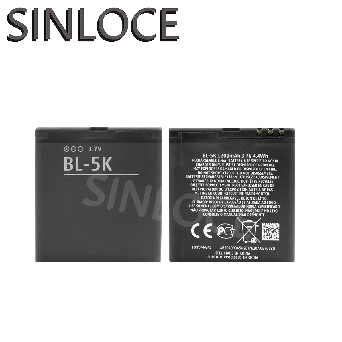 1200mAh BL-5K Battery for <strong>Nokia</strong> <strong>N85</strong> N86 8MP N87 2610S 701 Oro C7 C7-00 X7 T7 2610S Phone Batteries