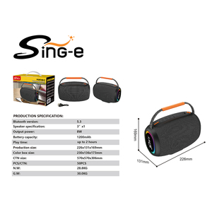 SING-E ZQS-P18 colonna BT5.3 altoparlante di vendita calda <span class=keywords><strong>Home</strong></span> Theatre e accessori <span class=keywords><strong>Audio</strong></span> <span class=keywords><strong>Video</strong></span> per esterni con - Product Image 2