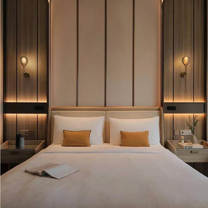 Meubles de chambre d'hôtel commerciaux JIUFANG modernes, écologiques, durables, en panneaux de bois massif, ensembles d'hôtel personnalisés, garantie de 5 ans - Product Image 3