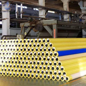 Jinlong Fabrik preis 650gsm Hochleistungs-PVC-beschichtete Plane Rolle PVC-Plane Hersteller