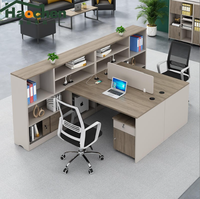 Bureau d'ordinateur moderne en bois durable de 1.2m et 1.4m, table de bureau droite une place à prix d'usine pour le personnel de l'immeuble de bureaux