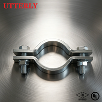 Série UTT60 NFPA FM UL – Collier de serrage en acier au carbone personnalisé, pince/support métallique de qualité supérieure pour conduites d'incendie industrielles