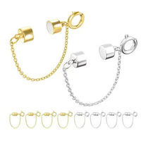 Chaîne à fermoir à ressort magnétique cylindrique court électroplaqué, accessoires de bijoux, vente chaude transfrontalière, pour bracelet DIY