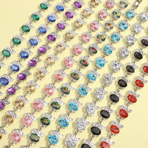 Bracelet multicolore en zircon pour femmes, style européen et américain, disponible en plusieurs couleurs, idéal pour l'approvisionnement transfrontalier. - Product Image 3