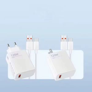 New Products 120W Quick Charger US/EU <b>Socket</b> Type <b>C</b> Cable 6A Data Cord <b>USB</b> Charger for Smart Phones - Product Image 2