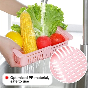 Organizador de cajón retráctil creativo, soporte ajustable para cocina, estante de nevera, caja de almacenamiento colgante - Product Image 4