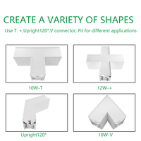 Lampe suspendue en aluminium moderne pour bureau commercial intérieur, tube LED 40w 60w 80w, éclairage linéaire suspendu, luminaires dimmables pour magasin