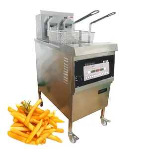 Automatically High Quality Lifting Deep Fryer 25L Computer Panel And 2 Baskets