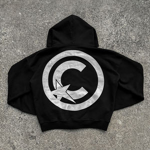 Sweat-shirt surdimensionné en coton de <span class=keywords><strong>haute</strong></span> qualité pantalon de survêtement évasé en détresse sweat à capuche brodé ensemble de survêtement personnalisable respirant - Product Image 6