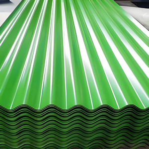 Tôles d'acier galvanisé ondulé prélaqué RAL, revêtement décoratif pour toitures et murs, résistant aux intempéries et pliable - Product Image 3