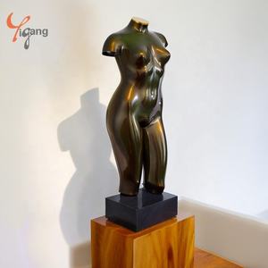 รูปปั้นบรอนซ์ทองเหลืองคุณภาพสูงงานหัตถกรรมเปลือยรูปปั้นครึ่งตัวงานหัตถกรรมโลหะดีไซน์ทันสมัย - Product Image 5