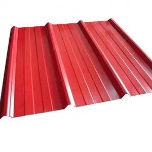 Mejor venta 1060*3666mm zinc recubierto color corrugado hoja de acero para techos para la construcción