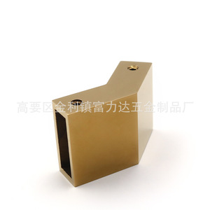 Conector de Tubo Cuadrado de 135 Grados, Esquina Dorada de Acero Inoxidable, Accesorio para Baño - Product Image 3