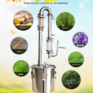 Distillateur automatique sous vide multifonction en acier inoxydable de 6 à 98 L pour la fabrication d'huiles essentielles, d'hydrolats et d'eau florale - Product Image 5