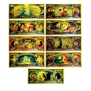 Colección <span class=keywords><strong>de</strong></span> Billetes Bañados en Oro <span class=keywords><strong>de</strong></span> 9 Diseños <span class=keywords><strong>de</strong></span> Elsa y <span class=keywords><strong>Cenicienta</strong></span> 2026 - Product Image 1