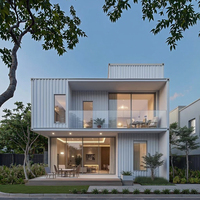 Maisons Conteneurs en Acier Détachables de Style Moderne pour Usage Extérieur : Planification de Conception Gratuite, Ateliers, Usines, Entrepôts, Hôpitaux, Centres Commerciaux