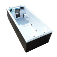 2025 Neuer BG-6600 Luxus-Fiberglas-Swim-Spa mit Acryl-Außenpool und Balboa-Steuerungssystem für Hotels – Modernes Surf-Erlebnis