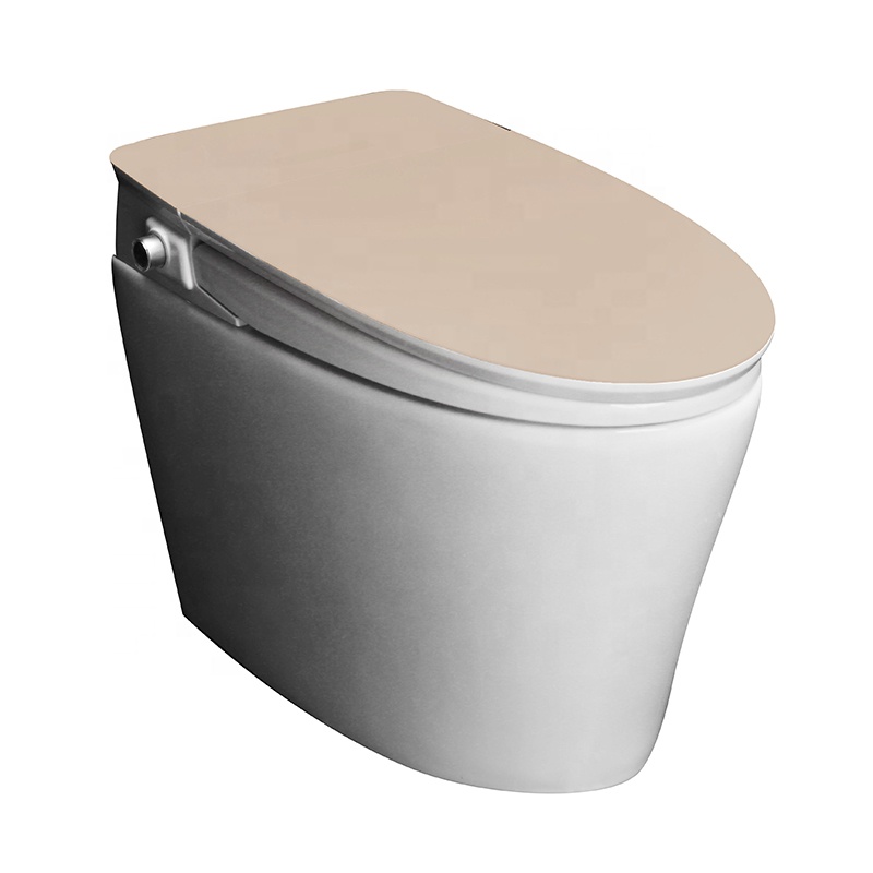 Китайский керамический цельный туалет, автоматический датчик промывки, Электрический цельный безрезервуарный Умный Унитаз