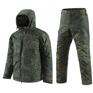 Rusia camuflaje hombres cortavientos impermeable acolchado abrigos al aire libre camping deporte chaqueta diseñador invierno táctico abrigos y pantalones conjuntos - Product Image 2