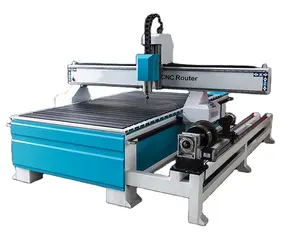 3D 4th Rotary Engraving Machine 4 Axis Furniture Cutting Woodworking Cnc Routers