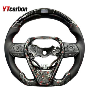 Accessoires de voiture personnalisés YTcarbon, volant en fibre de carbone LED pour RAV4 Camry 8ème génération Corolla Hatchback <span class=keywords><strong>Cross</strong></span> Avalon Venza Crown - Product Image 3