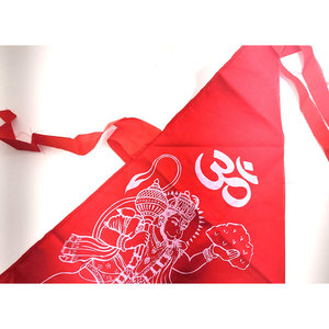Logo personalizzato personalizzato con bandiera HANUMAN 3 x5ft in poliestere stampato digitale con materiale in seta per Display automobilistico e assicurativo - Product Image 2