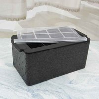 Bac à glaçons transparent de haute qualité, réutilisable, personnalisé, 8 cavités, sans bulles, grande taille, écologique, pour glaçons cristallins