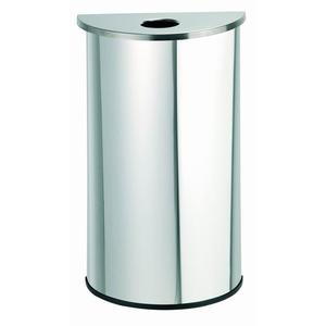 Papelera Semicircolare Inox 2060 G Con Coperchio Per Rifiuti - Product Image 1