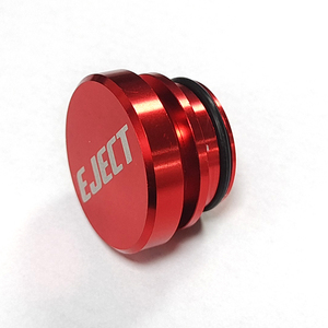 Prise allume-cigare universelle en aluminium usiné CNC pour voiture, avec capuchon anti-poussière décoratif populaire FIRE MISSILE EJECT, rouge - Product Image 3