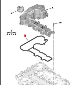 9802912580 nouveau raccord de culasse de couvercle de soupape pour Peugeot 2008 408 308 308S Citroen C4L C4 C3XR 1.2T véhicules - Product Image 2