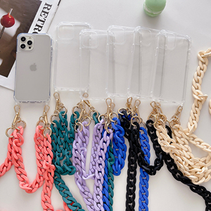 Thời trang đầy màu sắc Acrylic chian cho điện thoại di động dây đeo 120cm dài Crossbody tùy chỉnh có thể tháo rời dây buộc cho <span class=keywords><strong>iPhone</strong></span> 16 15 Pro Max - Product Image 1