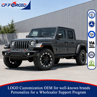 Jantes de camion tout-terrain forgées monobloc de haute qualité personnalisées, 17, 18, 20 pouces, noir brillant, 5x127, pour Jeep Gladiator Wrangler