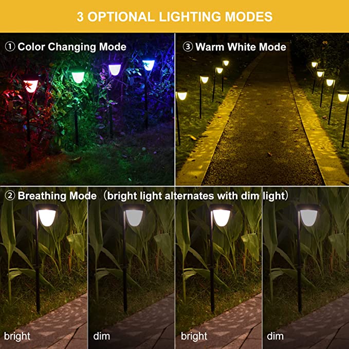 Aluminum Alloy Solar Powered Landscape Lights Outdoor Solar Powered LED Garden Light