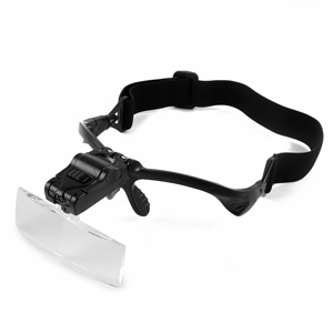 1.0X 1.5X <span class=keywords><strong>2</strong></span>.0X <span class=keywords><strong>2</strong></span>.5X 3.5X Einstellbare 5 Objektiv Lupe LED Lampe stirnband lupe mit licht kopf tragen led lupe - Product Image 6