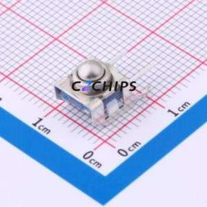 GT-TA158D-H078-L1 Tactile Switch DIP,7.2x7.2mm Switch Single Pole Single Throw Sphere Button 5N Vertical Mount - Product Image 1