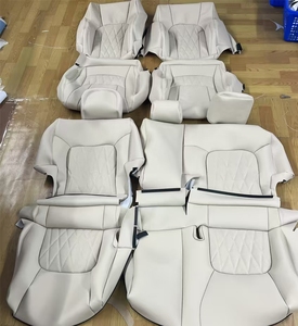 <span class=keywords><strong>Coprisedili</strong></span> Premium in Pelle Originale con Motivo a Rete Diamantata <span class=keywords><strong>per</strong></span> Toyota Land Cruiser 200 2016 DOS - Product Image 1