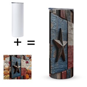 Dual Use <b>Hot</b> Cold 20oz Straight Car Tumbler Double Wall Stainless Steel Custom Pattern Wholesale - Product Image 5