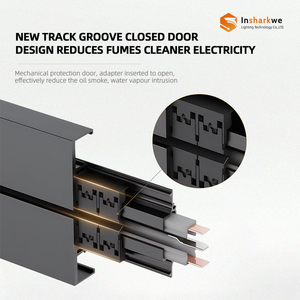 Aluminium Multi Outlet Wall-mounted Power Track Socket pour Sideboard - Product Image 2