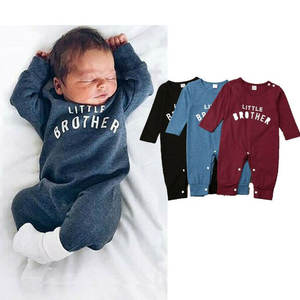 Boutique custom print designer baby boy clothes 0-3 3-6 <span class=keywords><strong>mesi</strong></span> neonato due pezzi pagliaccetto set unisex elegante neonato pagliaccetti - Product Image 3