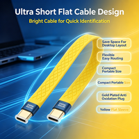 Kurzes USB4 Typ-C Kabel 240W PD3.1 Schnellladung 40Gbps Datenübertragung 8K 60Hz Video E-Marker Chip für Laptop Dockingstation