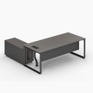 Modern Luxury Office Cabinet L-shaped Director Wooden Office Furniture <b>Set</b> Manager Executive <b>Desk</b> - Product Image 6