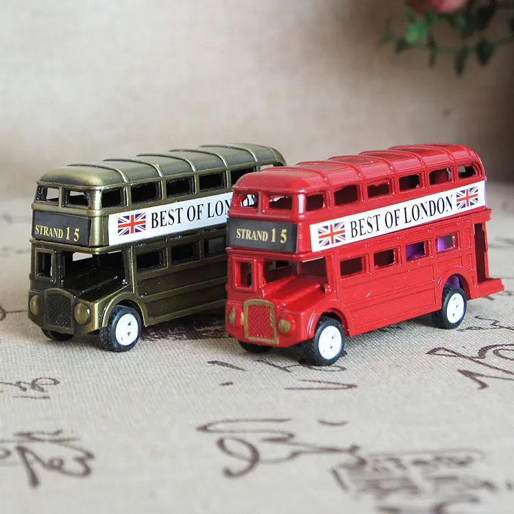 Home Office Restaurant Bar, Decoration Iron crafts BUS Retro กล่องไปรษณีย์ลอนดอนกล่องโลหะ