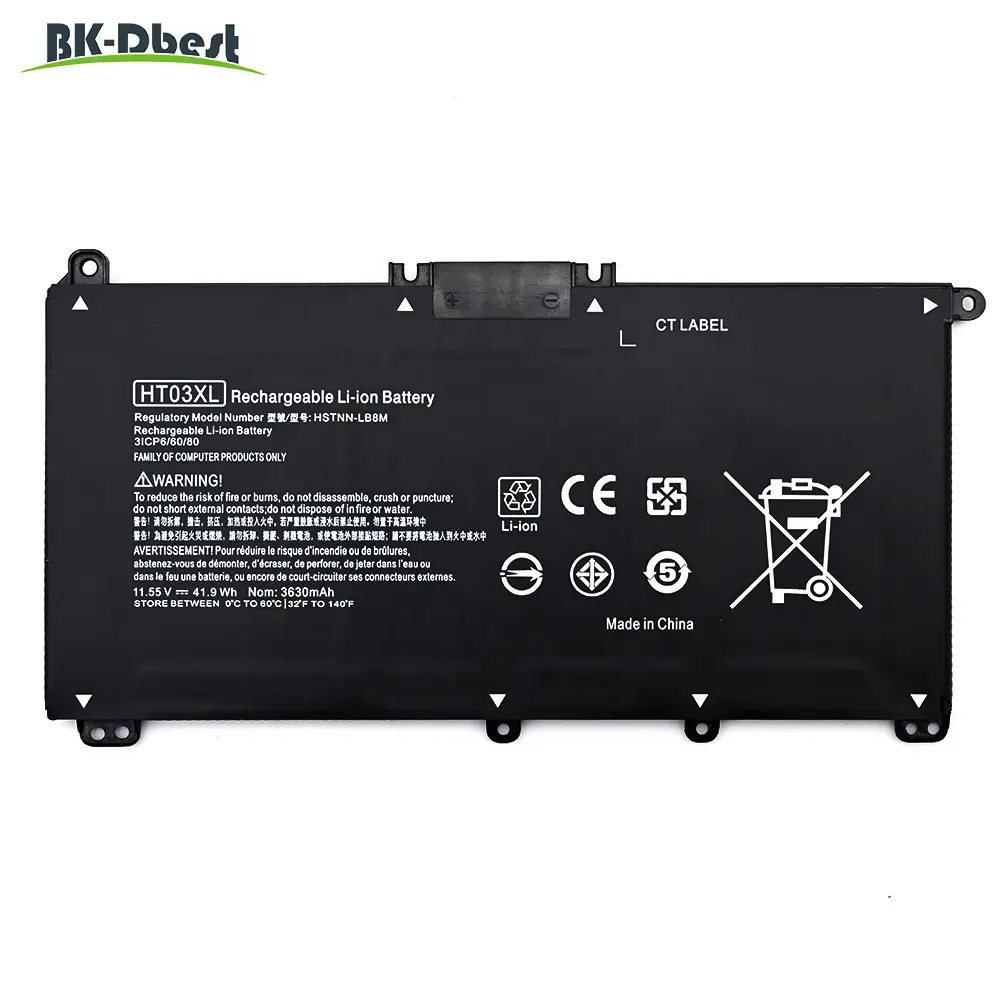 Bk-dbest 11.4V 41.04Wh HT03XL dizüstü HP için batarya Pavilion 14-CE 14-CF 15-DB 15-CS 15-DA 17-serisi pil