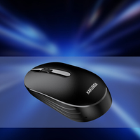 KAKUSIGA Mouse nirkabel 2.4G, Mouse nirkabel 1200DPI, klik senyap ergonomis, penerima USB untuk PC Laptop