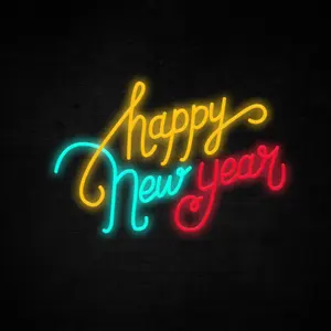 Neon Signs Light Drop Shipping Happy New Year Neon Led Sign Neon Sign Making Machine